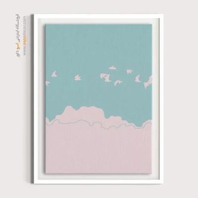 خرید تابلو بوم طراحی خطی - بافت های پر جنب و جوش – تابلو مینیمال آرت - اسپو دکور