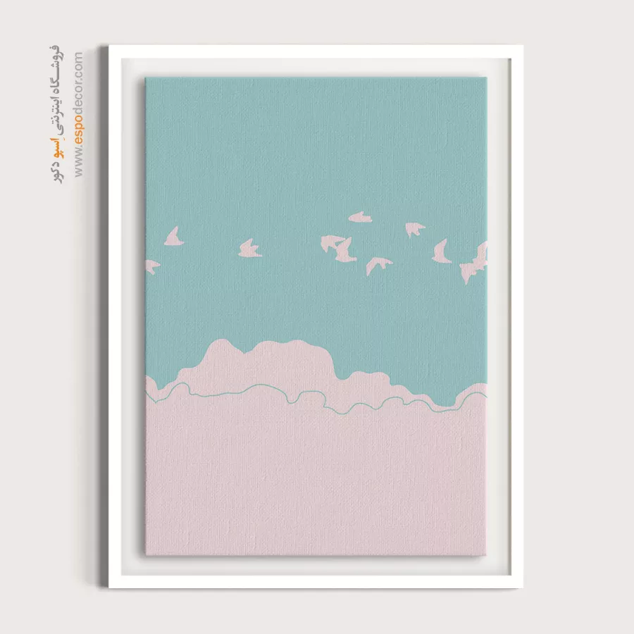 خرید تابلو بوم طراحی خطی - بافت های پر جنب و جوش – تابلو مینیمال آرت - اسپو دکور