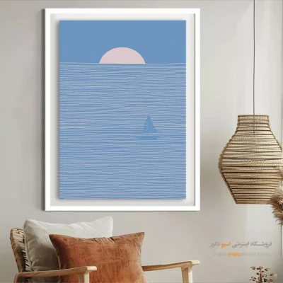 تابلو بوم مدرن و فانتزی - هزارتو – تابلو مینیمال آرت - اسپو دکور