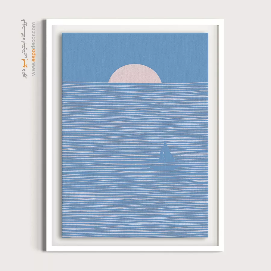 تابلو بوم مدرن و فانتزی - هزارتو – تابلو مینیمال آرت - اسپو دکور