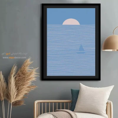 تابلو بوم مدرن و فانتزی - هزارتو – تابلو مینیمال آرت - اسپو دکور