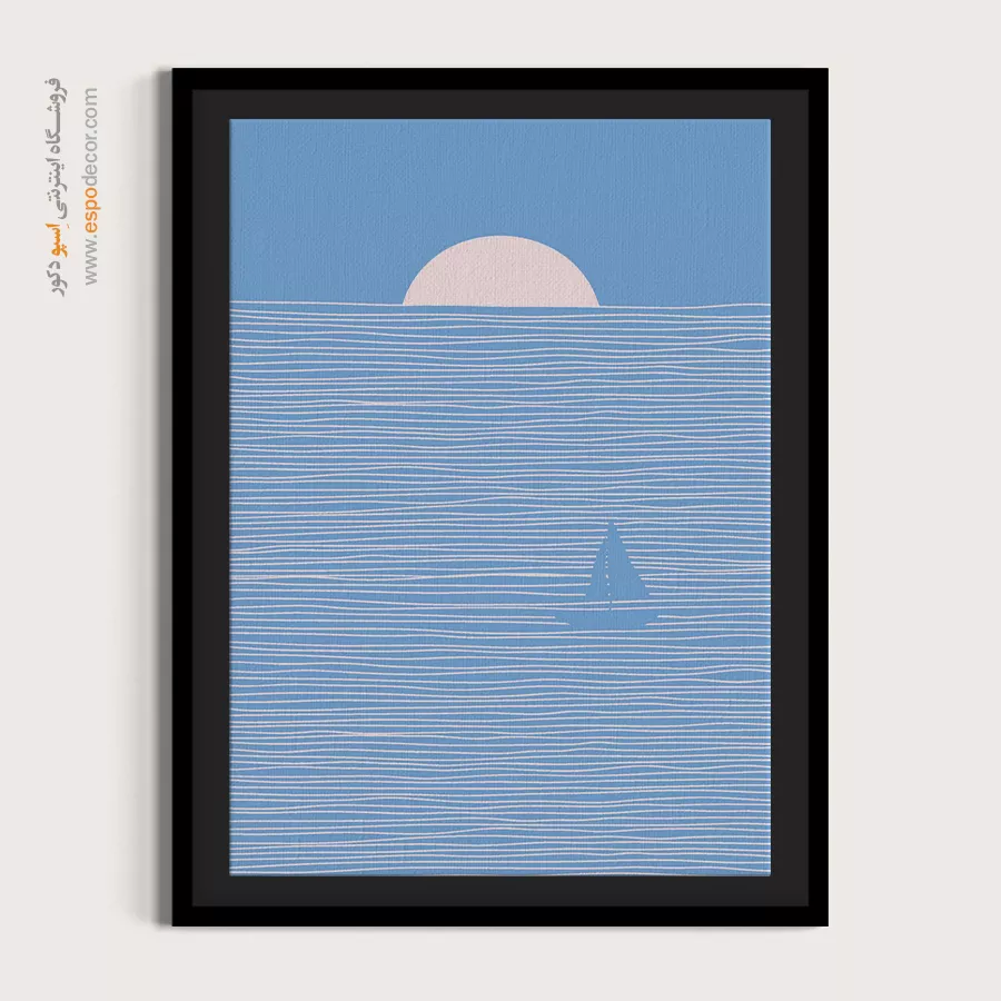 تابلو بوم مدرن و فانتزی - هزارتو – تابلو مینیمال آرت - اسپو دکور