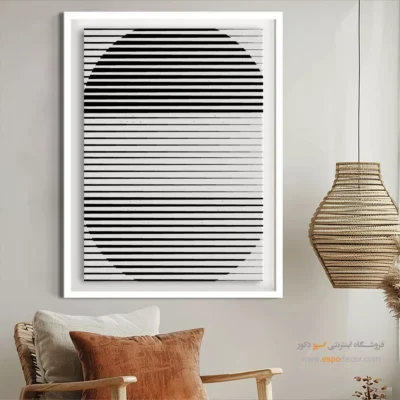 تابلو بوم مناسب اتاق دختران - ظرافت در خطوط – تابلو مینیمال آرت - اسپو دکور