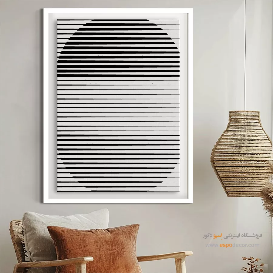 تابلو بوم مناسب اتاق دختران - ظرافت در خطوط – تابلو مینیمال آرت - اسپو دکور