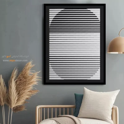 تابلو بوم مناسب اتاق دختران - ظرافت در خطوط – تابلو مینیمال آرت - اسپو دکور