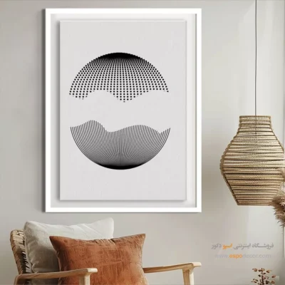 خرید تابلو چاپی روی بوم - زمزمه های فرم – تابلو مینیمال آرت - اسپو دکور