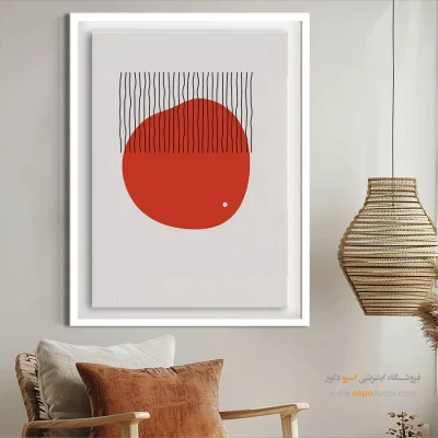 تابلو دکوراتیو مدرن - تعادل سیستم – تابلو مینیمال آرت - اسپو دکور