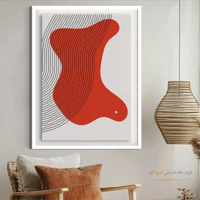 تابلو کلاسیک مدرن - هارمونی خطوط – تابلو مینیمال آرت - اسپو دکور