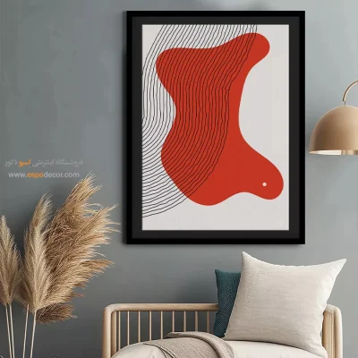 تابلو کلاسیک مدرن - هارمونی خطوط – تابلو مینیمال آرت - اسپو دکور