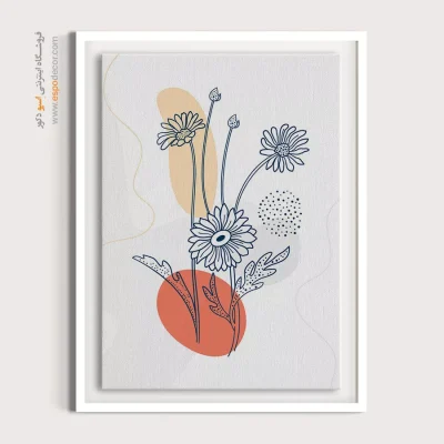 تابلو پذیرایی مدرن - ساختار تقارن – تابلو مینیمال آرت - اسپو دکور