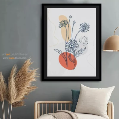 تابلو پذیرایی مدرن - ساختار تقارن – تابلو مینیمال آرت - اسپو دکور