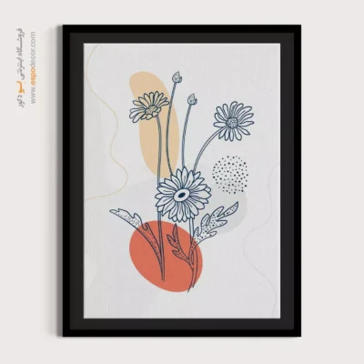 تابلو پذیرایی مدرن - ساختار تقارن – تابلو مینیمال آرت - اسپو دکور