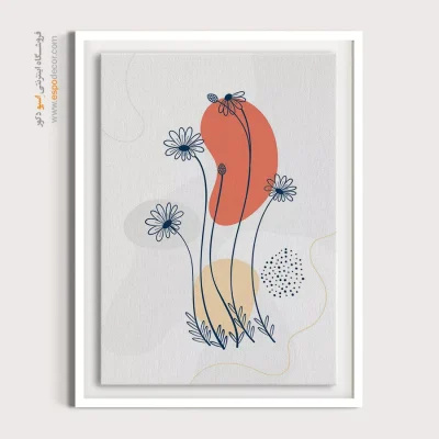 تابلو شیک برای پذیرایی - هنر کمتر – تابلو مینیمال آرت - اسپو دکور