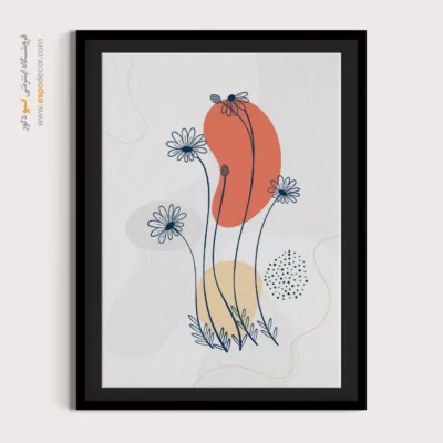 تابلو شیک برای پذیرایی - هنر کمتر – تابلو مینیمال آرت - اسپو دکور