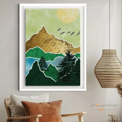 قیمت تابلو نقاشی مدرن - چرخش – تابلو مینیمال آرت - اسپو دکور