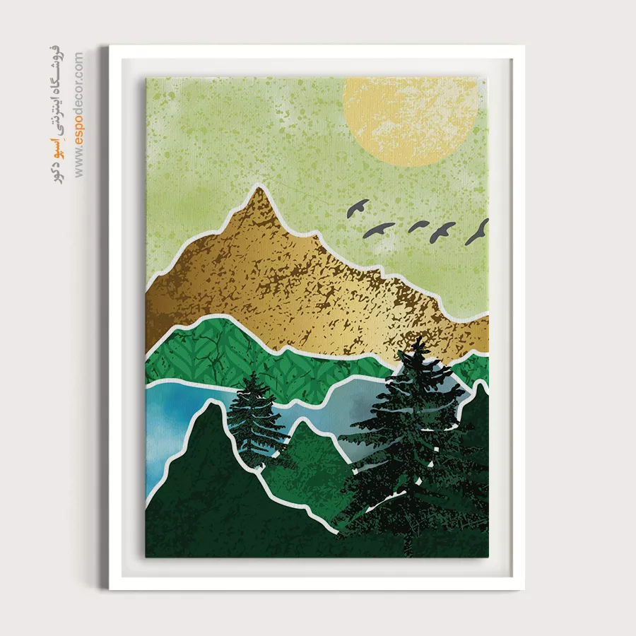 قیمت تابلو نقاشی مدرن - چرخش – تابلو مینیمال آرت - اسپو دکور