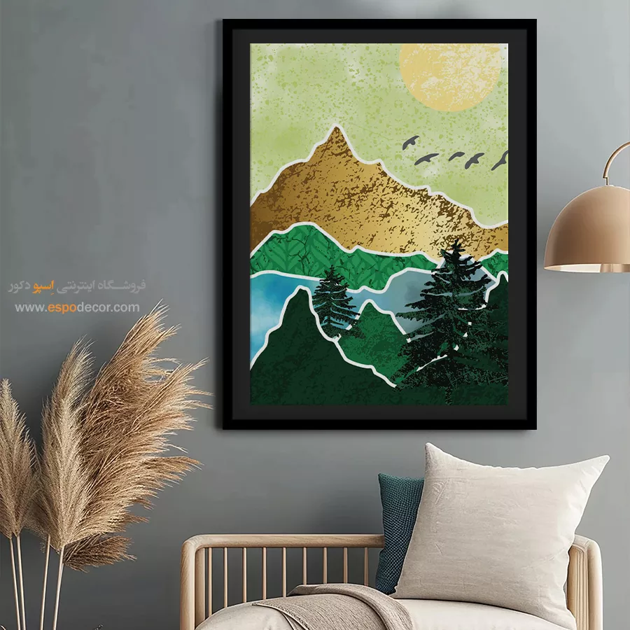 قیمت تابلو نقاشی مدرن - چرخش – تابلو مینیمال آرت - اسپو دکور