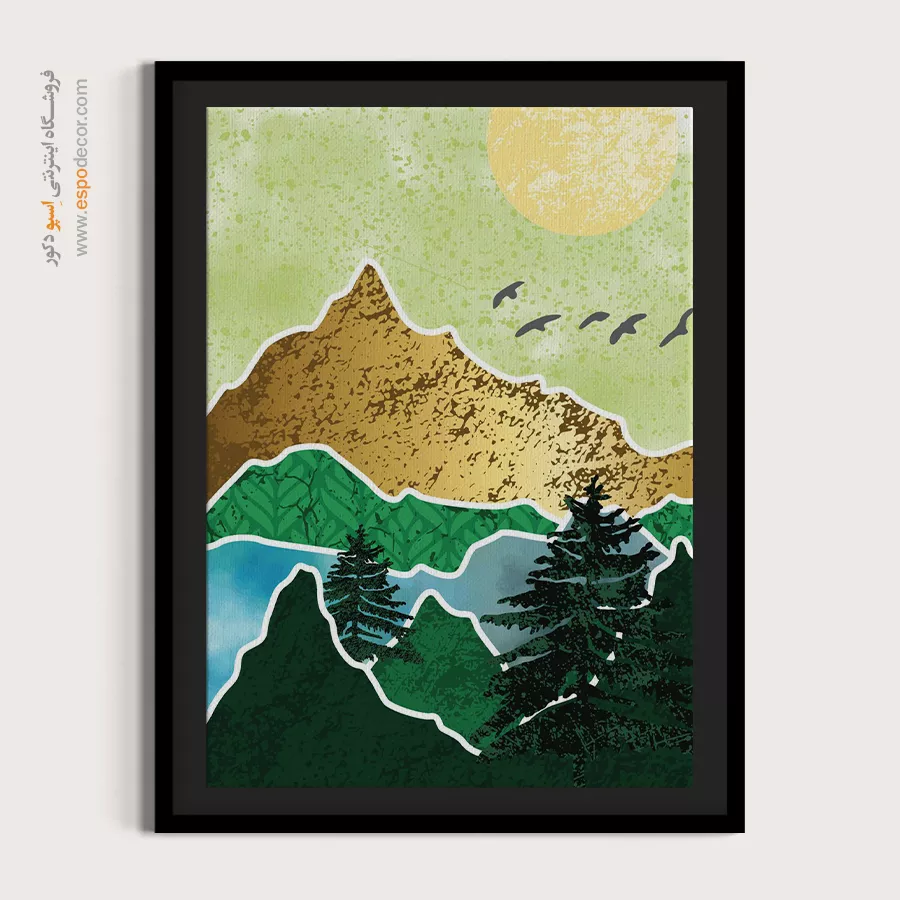 قیمت تابلو نقاشی مدرن - چرخش – تابلو مینیمال آرت - اسپو دکور