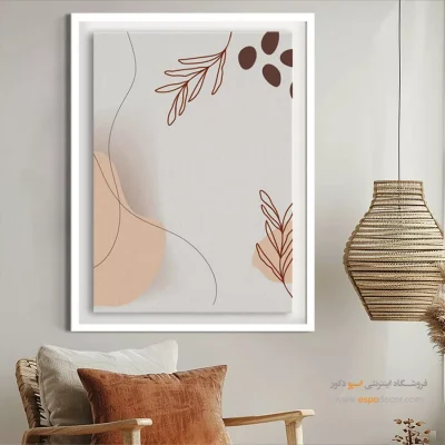 خرید تابلو نقاشی مدرن - اکتشافات مغزی – تابلو مینیمال آرت - اسپو دکور