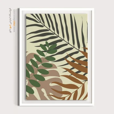 خرید اینترنتی تابلو مدرن - تعادل تک رنگ – تابلو مینیمال آرت - اسپو دکور