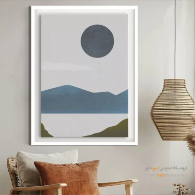 فروش تابلو مدرن برجسته - زمزمه – تابلو مینیمال آرت - اسپو دکور