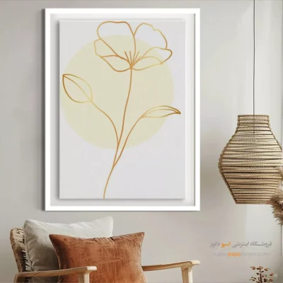 تابلو مدرن و شیک - سکوت – تابلو مینیمال آرت - اسپو دکور