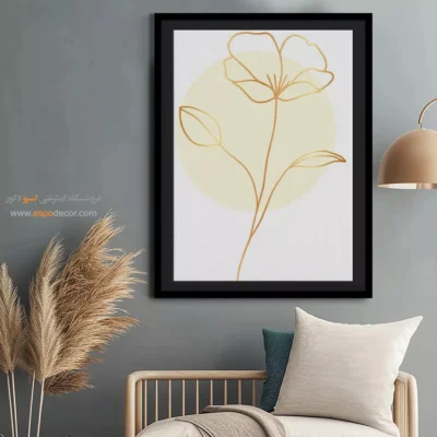 تابلو مدرن و شیک - سکوت – تابلو مینیمال آرت - اسپو دکور