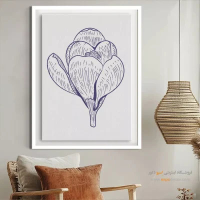 فروش تابلو نقاشی مدرن - انتظار – تابلو مینیمال آرت - اسپو دکور