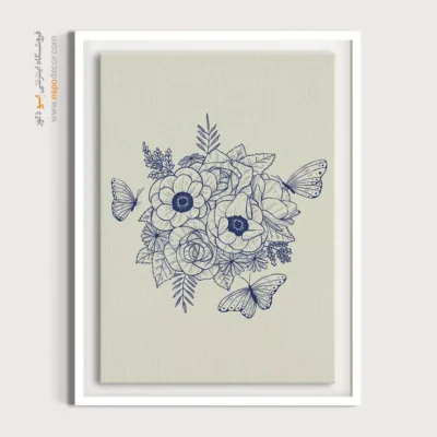 خرید تابلو - تنهایی خط – تابلو مینیمال آرت - اسپو دکور