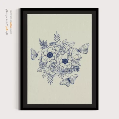 خرید تابلو - تنهایی خط – تابلو مینیمال آرت - اسپو دکور