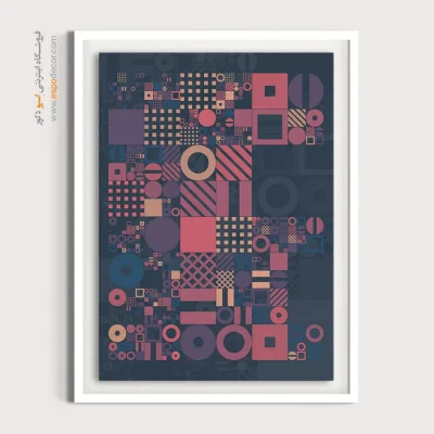 قیمت تابلو نقاشی مدرن - ژست گرفتن – تابلو مینیمال آرت - اسپو دکور