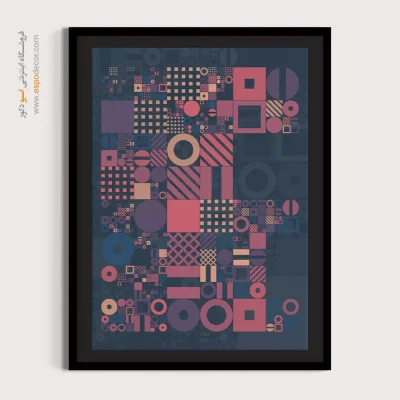 قیمت تابلو نقاشی مدرن - ژست گرفتن – تابلو مینیمال آرت - اسپو دکور