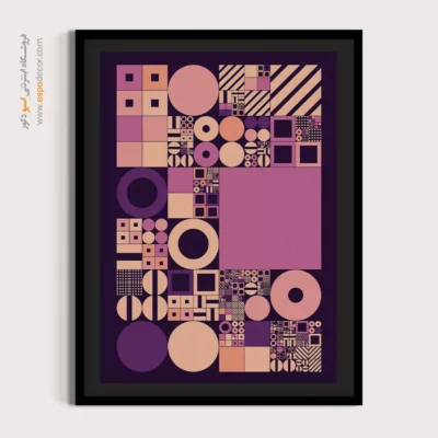 تابلو نقاشی مینیمال مدرن - راپسودی مینیمالیستی – تابلو مینیمال آرت - اسپو دکور