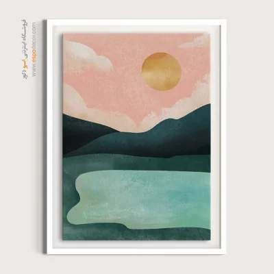 تابلو ساده و شیک - های هندسی – تابلو مینیمال آرت - اسپو دکور