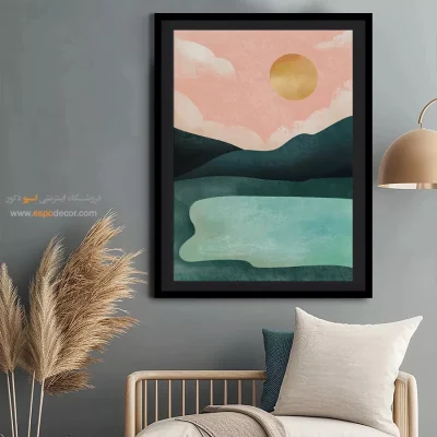 تابلو ساده و شیک - های هندسی – تابلو مینیمال آرت - اسپو دکور