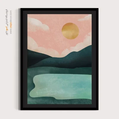 تابلو ساده و شیک - های هندسی – تابلو مینیمال آرت - اسپو دکور