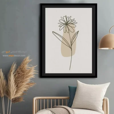 طراحی تابلو مدرن - سادگی حداقلی – تابلو مینیمال آرت - اسپو دکور