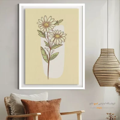 تابلوهای مدرن دیواری - ظرافت بی صدا – تابلو مینیمال آرت - اسپو دکور