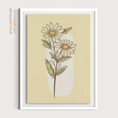 تابلوهای مدرن دیواری - ظرافت بی صدا – تابلو مینیمال آرت - اسپو دکور