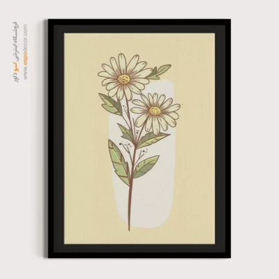 تابلوهای مدرن دیواری - ظرافت بی صدا – تابلو مینیمال آرت - اسپو دکور