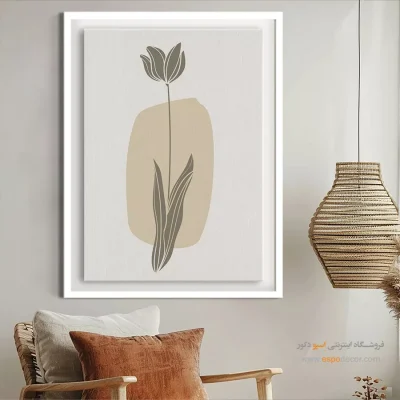 جدیدترین طراحی تابلو دکوراتیو مدرن - سکوت در رنگ – تابلو مینیمال آرت - اسپو دکور