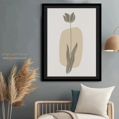 جدیدترین طراحی تابلو دکوراتیو مدرن - سکوت در رنگ – تابلو مینیمال آرت - اسپو دکور