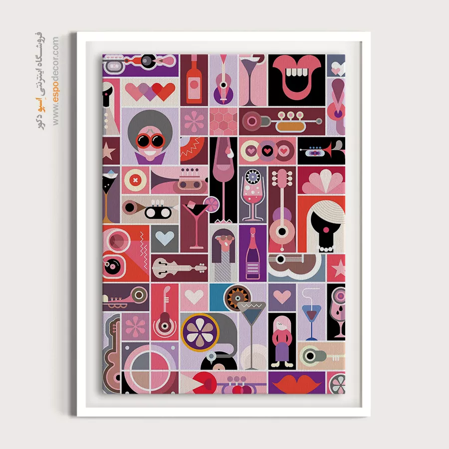 تابلوهای دکوراتیو مدرن مناسب برای دیوار - آسمان های هماهنگ – تابلو مینیمال آرت - اسپو دکور