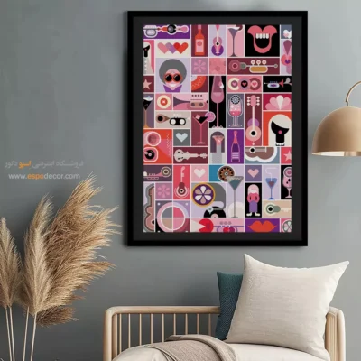 تابلوهای دکوراتیو مدرن مناسب برای دیوار - آسمان های هماهنگ – تابلو مینیمال آرت - اسپو دکور