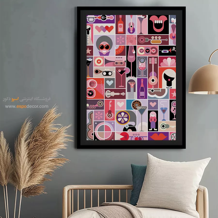 تابلوهای دکوراتیو مدرن مناسب برای دیوار - آسمان های هماهنگ – تابلو مینیمال آرت - اسپو دکور