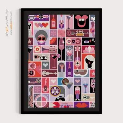 تابلوهای دکوراتیو مدرن مناسب برای دیوار - آسمان های هماهنگ – تابلو مینیمال آرت - اسپو دکور