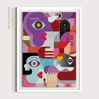 خرید آنلاین تابلوهای فانتزی مدرن - ظرافت هندسی – تابلو مینیمال آرت - اسپو دکور