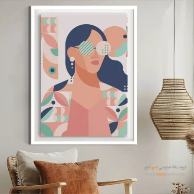 تابلوهای بوم مدرن - تقارن خوشه ها – تابلو مینیمال آرت - اسپو دکور