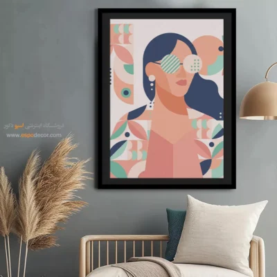 تابلوهای بوم مدرن - تقارن خوشه ها – تابلو مینیمال آرت - اسپو دکور