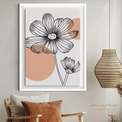 آثار تابلو بوم مدرن - شبکه کاری – تابلو مینیمال آرت - اسپو دکور